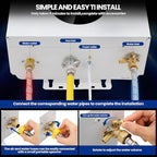 Propane Tankless Water Heater, 4.74GPM 18L Indoor,Constant propane water heater,Instant Hot Propane Gas water heater with Fahrenheit Digital Display,Multi-Protection