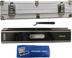 12 Inch Master Precision Level with Metal Box,instruction manual, 0.0002"/10" Accuracy Strip Level for Checking the Straightness Parallelism The Surface of Machine Tools (12 Inch)