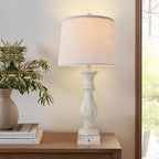 Table Lamps Set of 2 Vintage Night Stand Light Touch Dimmable Desk Lamp Farmhouse Resin Lamp,Bedside Lamps with USB Ports and Outlets Lamps,for Bedroom,Living Room,Office,Dining Room,End Table,Reading