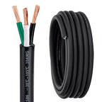 10 Gauge 3 Conductor Electrical Wire 10 AWG 3 Wire Oxygen-Free Copper PVC Stranded 26FT 10/3 Wire for LED Lighting Outdoor Low Voltage Extension Cable (10AWG-3C, 26FT)