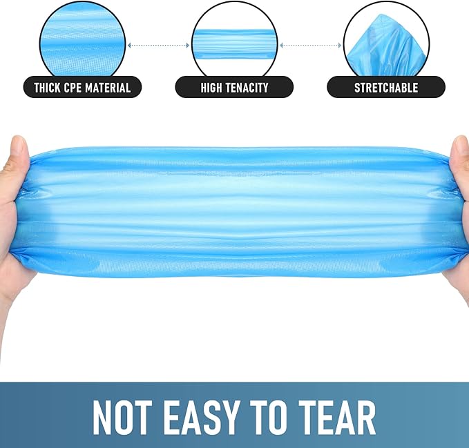 Shoe Covers Disposable Non Slip for Indoors Pack of 200 (100 pairs) Recyclable Shoe Booties Waterproof Shoe & Boot Covers Durable Shoe Protectors Covers One Size Fits Most Blue