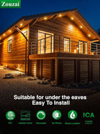 zouzai 20 Pack 6 Inch Ultra-Thin LED Recessed Ceiling Light with Junction Box 5CCT Adjustable Dimmable Can-Killer Downlight - ETL and Energy Star Certified