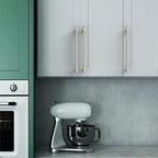 Asidrama 10 Pack 12.6 Inch(320mm) Champagne Bronze and Brushed Satin Nickel Kitchen Cabinet Handles, Cabinet Pulls Kitchen Cabinet Hardware Cupboard Handles Drawer Pulls