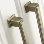 10 Pack 5 Inch(128mm) Hole Center Brushed Antique Bronze Modern Cabinet Pulls Kitchen Cabinet Handles Kitchen Cabinet Hardware Timeless Drawer Pulls for Dresser Cupboard Wardrobe, B-Bronze(5x10)