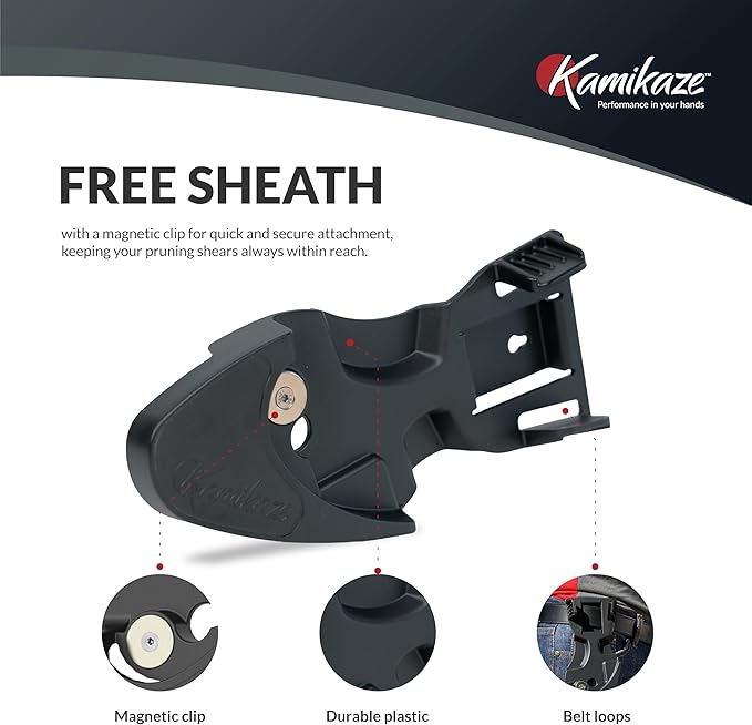 Heavy-Duty Professional Pruning Shears for Gardening, Featuring Ergonomic Rotating Handle to Reduce Hand Fatigue, SK5 High-Carbon Steel Blade, Cuts Branches Up to 0.8 Inch, Garden Clippers Shears