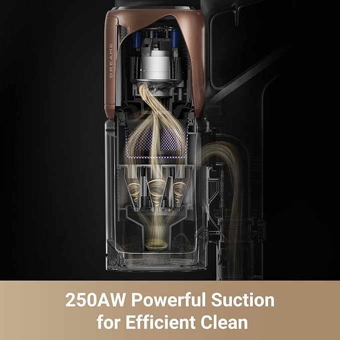 DREAME Z20 Cordless Vacuum Cleaner, Smart Vacuum Cleaner with 250AW Powerful Suction, Up to 90 Minutes Runtime, Versatile for All Surfaces, Handheld Feature for Hard Floors, Carpets & Sofas
