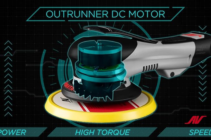 AirVANTAGE 5" Palm-Style, 2nd Generation Advanced Electric Sander Non-Vacuum with Low-Profile Pad (3/32- PSA Vinyl)