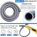 1 inch 100 Ft Electrical Conduit Kit,Liquid-Tight Conduit and Connector Kit with 5 Straight and 3 Angle Fittings Included,Flexible Non - Metallic Liquid Tight Electrical Conduit(1" Dia,100 ft)