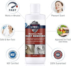 CLEAN MY STEEL Stainless Steel Rust Stain Remover, Protector & Cleaner Kit, Concentrated Formula, for Commercial Use, Appliances. Gloves & Sponge Included (17 oz)