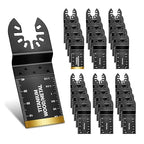30PCS Oscillating Tool Blades, Professional Universal Titanium Oscillating Saw Blades Multitool Blades Kits for Wood Plastics Metal, Dewalt Ryobi Fein Milwaukee（2 titanium blade 28 wood blades）