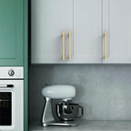 Asidrama 10 Pack 6.3 Inch(160mm) Brushed Gold Kitchen Cabinet Handles, Cabinet Pulls Kitchen Cabinet Hardware Cupboard Handles Drawer Pulls