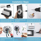 Porch Lights Outdoor 6000K, 18W 1800LM Modern LED Wall Light IP65 Waterproof Aluminum Exterior Fixture Easy to Install for Garage, Patio, Backyard (6 Pack)