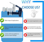Replacement Cooler Faucet Water Bottle Jug,Water Dispenser Tap Set,BPA-Free Plastic Spigot Spout Water Beverage Lever Pour Dispenser Valve,Water Crock Tap (2 White and 2 Blue)