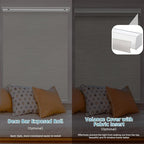 SmartWings Motorized Smart Blinds with Remote, Custom Automatic 100% Blackout Roller Shade Compatible with Alexa/Homekit/Google, Electric Smart Blinds for Indoor Windows, Essential Cream