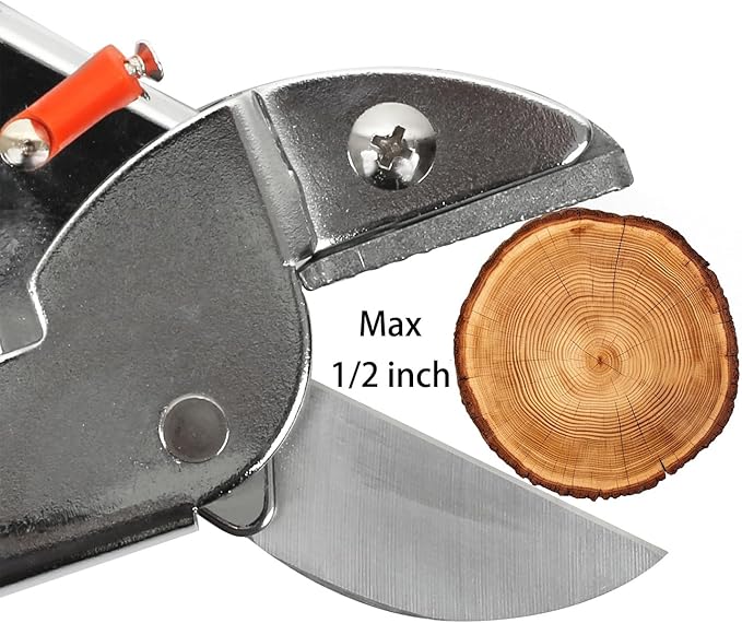 Professional Heavy Duty Pruning Shears with SK-5 Blades, Power-Lever Design That Provides 2X More Power on Every Cut,Garden Shears for Dry Stems and Small Branches, Gardening Scissors, Clippers