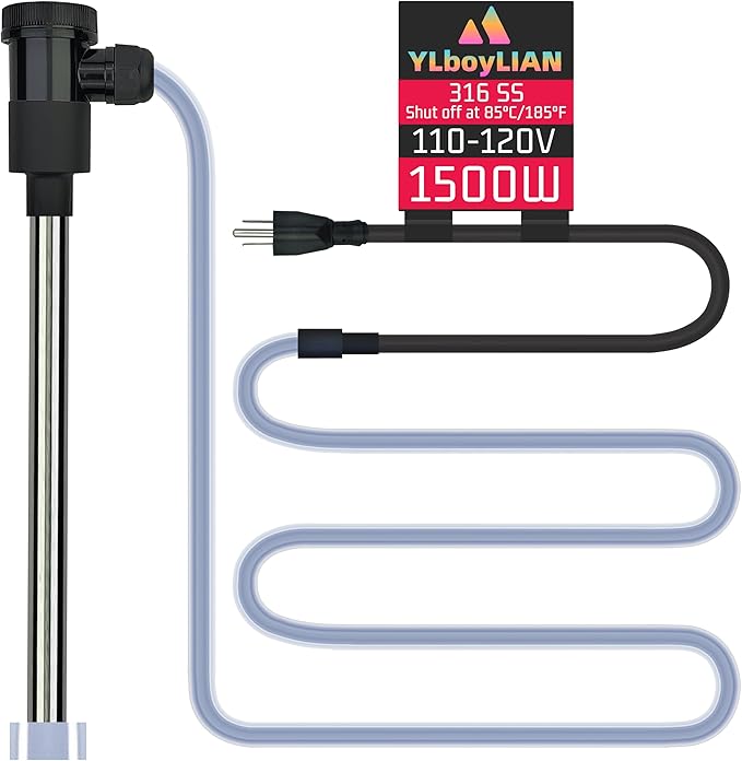 1500W Immersion Water Heater for Pool & Hot Tub – Portable Electric Submersible Heater with Temp Control, Auto Shut-Off, and WiFi Timer for Spa, Bathtub, Above Ground Pool, and Baptistry