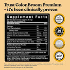 ColonBroom Premium Weight Management Supplement (Strawberry) - Colon Broom Psyllium Husk Fiber Powder Drink - Gluten Free, Non-GMO Colon Cleanse for Bloating Relief & Gut Health, 50 Servings