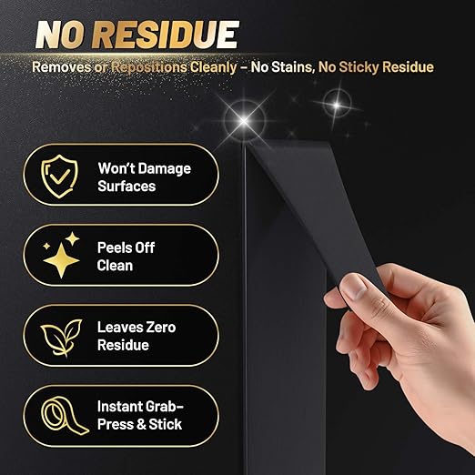 High Temp Resistant Heavy Duty Double Sided Tape Pro+ - Super Strong, Removable No Residue, Weatherproof - for Home, Outdoor, Automotive Use - 0.4" x 19.7 ft