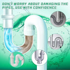 Drain Cleaner Powder, Powerful Pipeline Dredging Agent, Kitchen Unblocker, Sink and Drain Cleaner Powder for Kitchen Toilet（6Pcs）