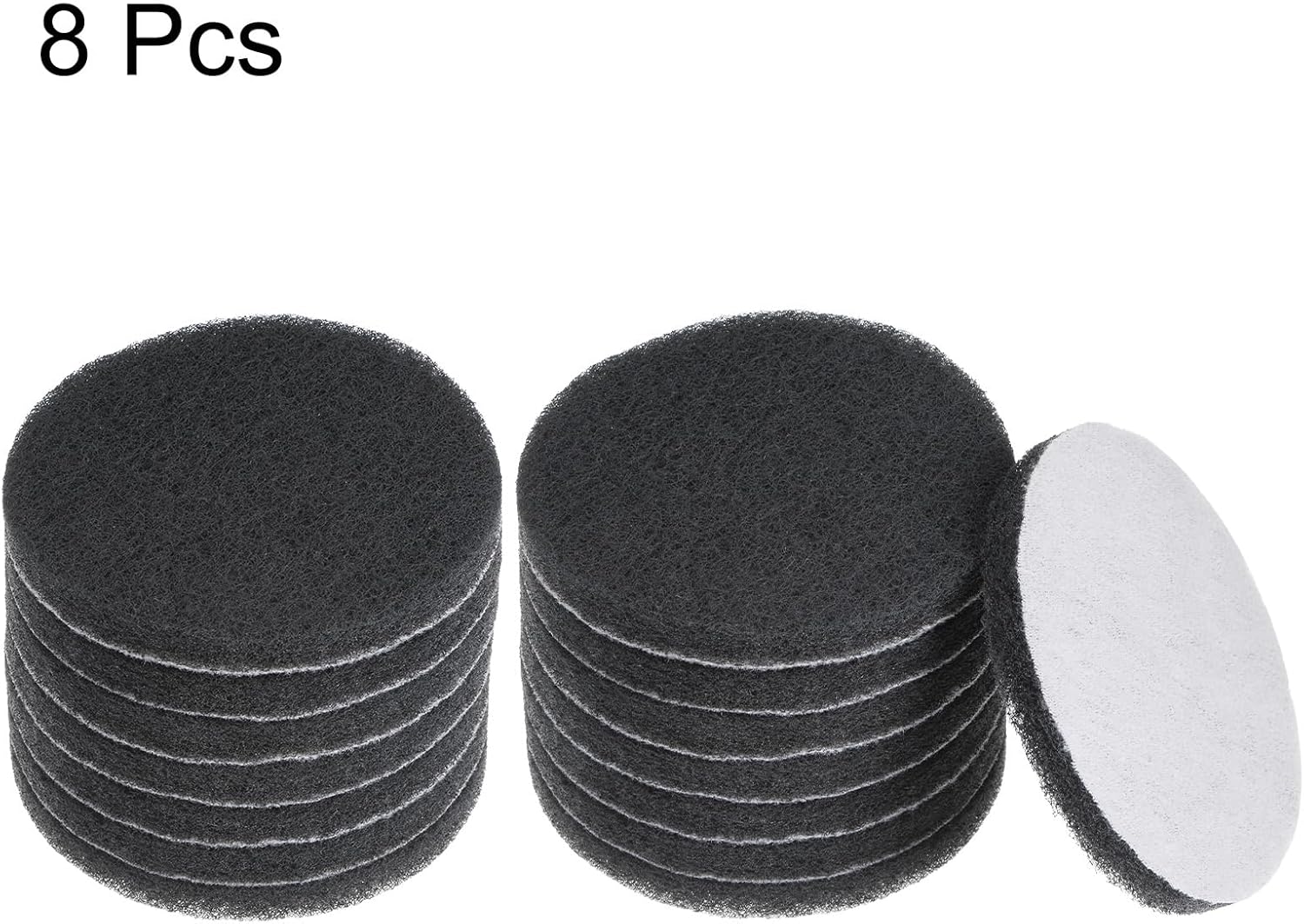 HARFINGTON 8pcs Drill Power Brush 4 Inch Tile Scrubber Scouring Pads 800-1000 Grit for Bathroom Kitchen Household Cleaning