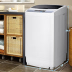 COSTWAY Portable Washing Machine, 12 Lbs Capacity Full-automatic Washer with 10 Wash Programs, LED Display, 8 Water Levels, Compact Laundry Washer and Dryer Combo for Home, Apartment, Dorm, RVs