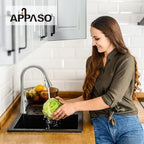APPASO Touchless Kitchen Faucet Brushed Nickel with Pull Down Sprayer, Motion Sensor Activated Hands-Free Kitchen Faucet, Single Handle Smart Kitchen Sink Faucet