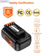 40V 2000mAH Lithiun Compatiable with Black and Decker 40V Max Lithiun Battery LST136 LCS1240 LBX2040 LBXR36 LHT2436 LBXR2036 LBX1540 LBX36 LSWV36 LST540 LST136W