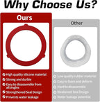 Triple-Lip Design Flush Valve Seal for Kohler, 3 Pcs Upgraded Silicone Material Canister Toilet Tank Parts Gasket Replacement for GP1059291, for Easy Install and Uninstall