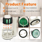 3-Inch Flush Valve Repair Kit for Most One-Piece Toilets, Compatible with TOTO Replacement Parts, Includes Toilet Flush Valve, Adjustable Fill Valve, Flush Handle Lever, Gasket