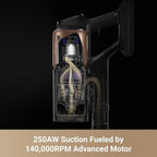 DREAME Z20 Station Cordless Stick Vacuum Cleaner with Dust Removal Hub, Dust Reveal Omni-Brush, 250AW Powerful Suction for Multi-Surface, Up to 90min Running Time, Smart Detection Upright Vacuum