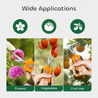 GROWNEER 3 Packs 6.5 Inch Pruning Shears Gardening Hand Pruning Snips Gardening Scissors with Straight Stainless Steel Precision Blades