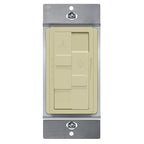 TOPGREENER Kalide Combo Dimmer Switch with 3-Speed Fan Control, Light and Fan Combination Switch, Single Pole, 2.5A, 200W LED/CFL, Neutral Wire Not Required, TGDSFS3-I, Ivory