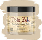 Dixie Belle Paint Company Chalk Finish Furniture Paint - Sand Bar (16oz) - Matte Neutral Tan Chic Chalk Mineral DIY Furniture Paint
