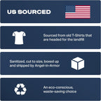 Angel-in-Armor Colored T-Shirt Rags – 25lb Bulk Box of Recycled Cotton Knit Shop Rags (250 Units) – Low Lint Cleaning Cloths for Mechanics, Oil Changes, Industrial and Commercial Use