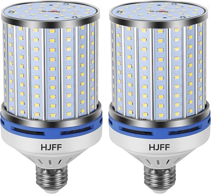 HJFF 2 Pack Led Light Bulb 700W Equivalent 11000 Lumen 6000K Led Corn Light Bulb E26/E27 Medium Base 70W led Bulb for Outdoor Indoor Led Corn Bulb Area Garage Warehouse Workshop Street Backyard