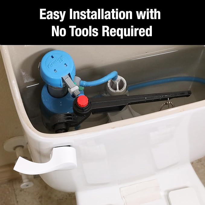 Danco 12064 Curved Replacement Handle with Front Angle/Side/Vertical Mount in Toilet Tank Lever, White