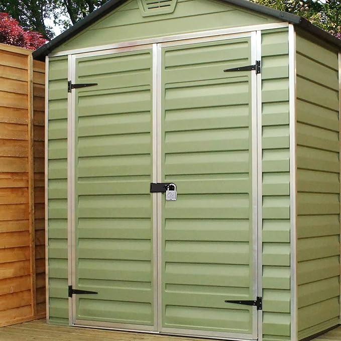 JOIKIT 8 Pack 4 Inch Black Stainless Steel Door Locks Hasp Latch, Padlock Hasp for Door Gate