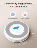 X-Sense Combination Smoke and Carbon Monoxide Detector with Voice Location, Interconnected Smoke Detector Carbon Monoxide Detector Combo with Base Station (Included), Model XP0A-MR31