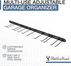 StoreYourBoard Garage Tool Organizer Wall Mount – Heavy Duty Garage Wall Organizer for Garage Organization and Storage, Broom Holder Wall Mount for Gardening Tools & Yard Tools – 64" Holds 600 lbs