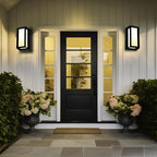 Modern Outdoor Wall Lights 2Pack, LED Rectangle 18W Bright Warm to Cool Tunable White Exterior Lighting Fixtures, Waterproof Outdoor Lights for House,Porch,Garage (Rectangle-CCT)