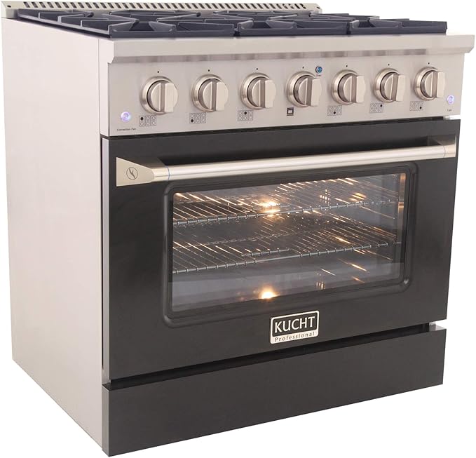 Kucht KNG361/LP-K Gas Range, Black