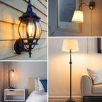 Jensense Edison LED Light Bulbs E26 Bulb 60 watt Equivalent Dimmable Light Bulbs 2300K Warm White (Amber Glass) Vintage 7W Edison Bulbs 110V 120V 800 Lumen CRI90, 1 Pack