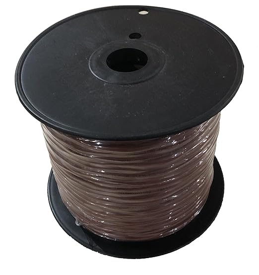 18/2 500ft Thermostat Wire, Solid Copper Wire, 18 Gauge Conductor, ETL Listed CL2 Power Limited Circuit Cable for Indoor/Outdoor Low Voltage Applications Use,Brown