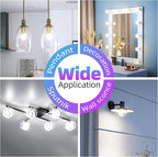 G16.5 LED Bulb Dimmable, 6W, 60 watt Equivalent, 4000K Neutral White E26 Globe Bulb, Round Edison Bulbs for Ceiling Fan, Pendant, Chandeliers, 90+CRI 600LM, 6 Pack