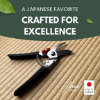 Saboten 7.9-Inch Bypass Pruning Shears, Fluorine-Coated High-Carbon Steel Blade, Ergonomic Non-Slip Grip Hand Pruner, Made in Japan, forest Originals