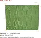 Mytee Products 6' x 8' Green Canvas Tarp 12oz Heavy Duty Water Resistant
