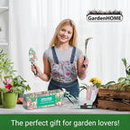 GardenHOME 5-Piece Gardening Tool Set, Durable Floral Garden Tools with Ergonomic Handles and Accessories – Gift Set for Women, Beginners, and Garden Lovers – Ideal for Spring and Summer Gardening