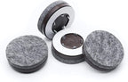 GorillaFelt CB270 Furniture Feet Floor Protectors/Felt Glides (Set of 4) Tap On Felt Furniture Pads Guaranteed to Stay On, 1-1/2 Inch Round Sliders