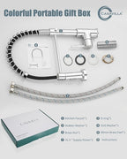 Kitchen Faucet, Commercial Kitchen Sink Faucets with Pull Down Sprayer, Stainless Steel Faucets for Kitchen Sinks, Dual Function Spray Head, Single Handle Spring Kitchen Faucets -Chrome Finish