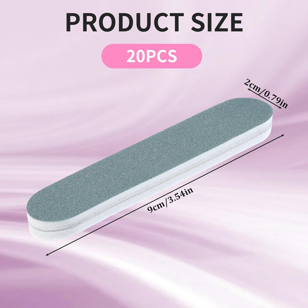 20 PCS Silver Polish Sticks, 3.54" Long Double-Sided Sanding Sticks Scratch Remover Polishing Cleaning Buffing Bars for Gold, Rose Gold, Copper, Alloy, Brass and Other Jewelry, Watches, Phone Screen